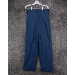 Vintage Tourney Rain Pants Mens Medium Blue Gore Tex Waterproof Zip Hems Golf